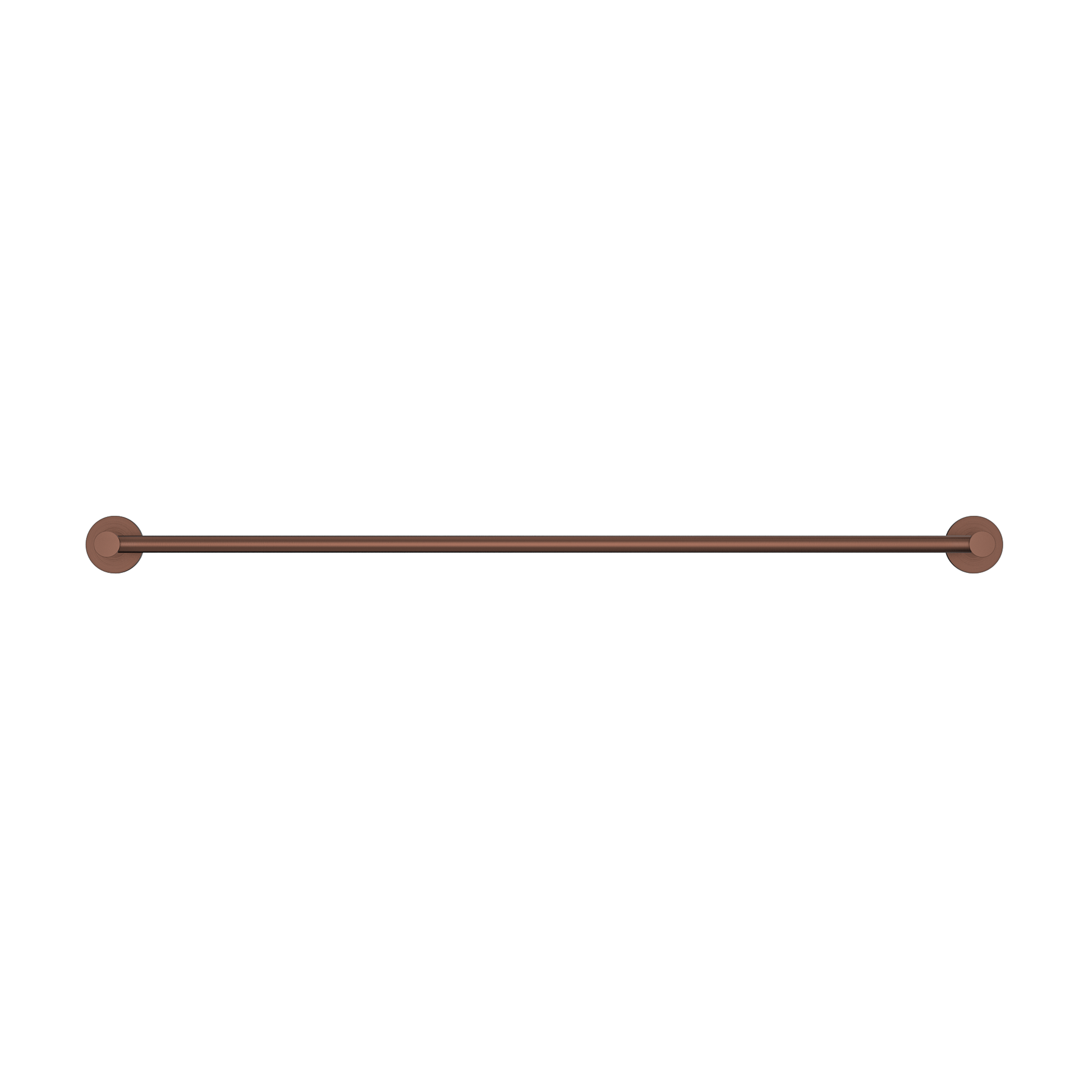 MELA - BRUNO 800 Single Towel Rail Brushed CopperAccessories – available at Bathroom City Perth