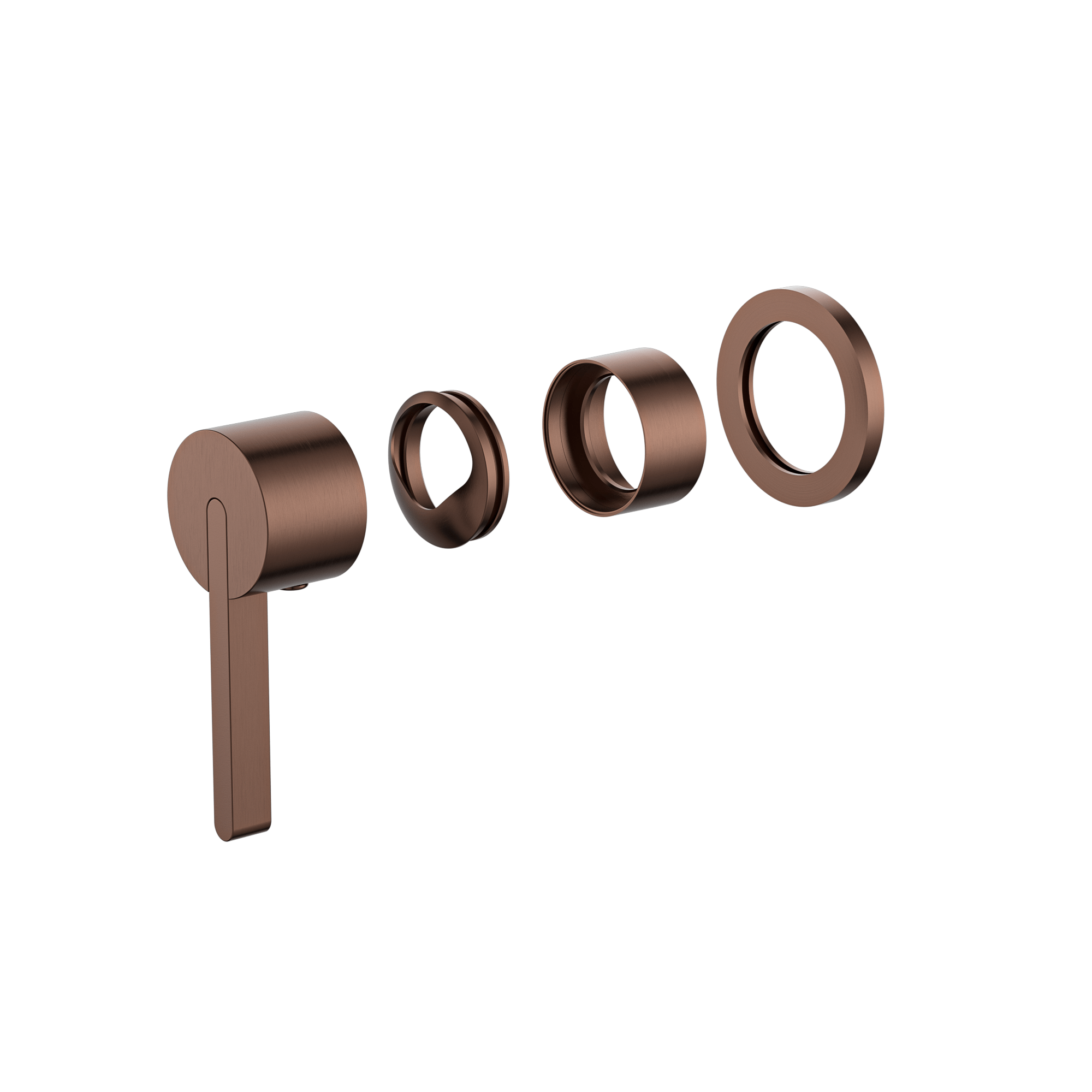 MELA - BRUNO Shower/Bath Wall Mixer Brushed CopperTapware – available at Bathroom City Perth