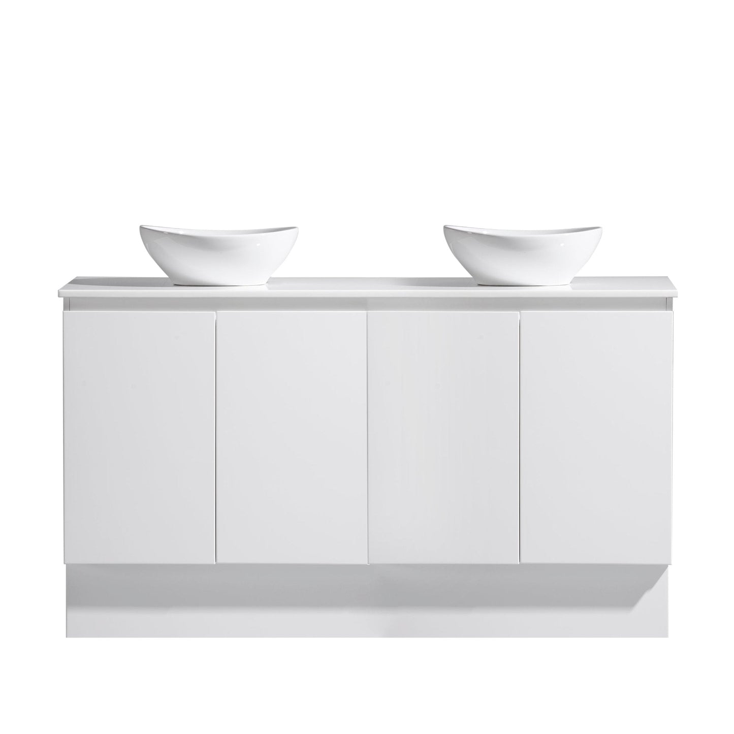 MELA - CLARK 1500 Gloss White Wall Hung Vanity with 4 DoorsVanities – available at Bathroom City Perth