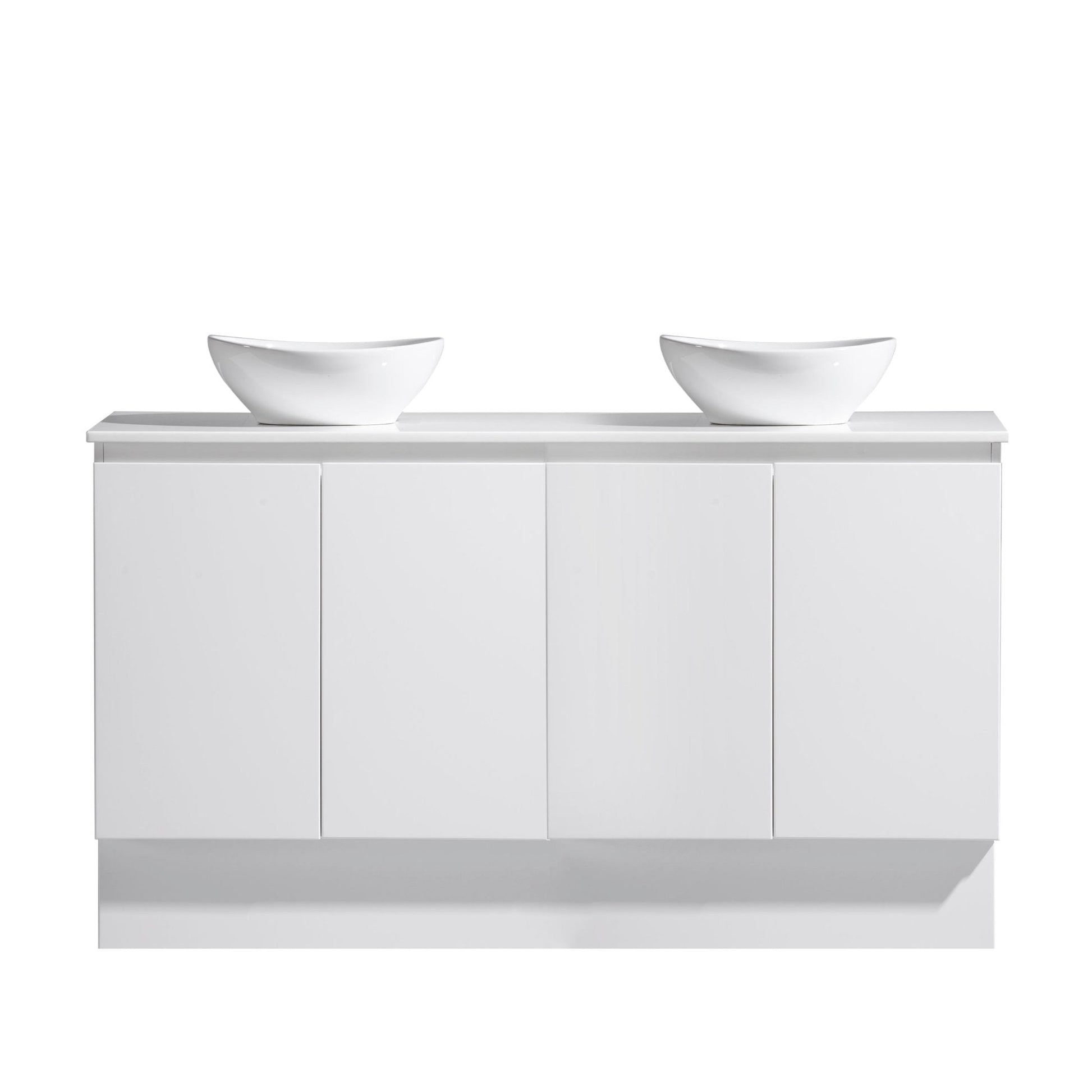MELA - CLARK 1500 Gloss White Wall Hung Vanity with 4 DoorsVanities – available at Bathroom City Perth