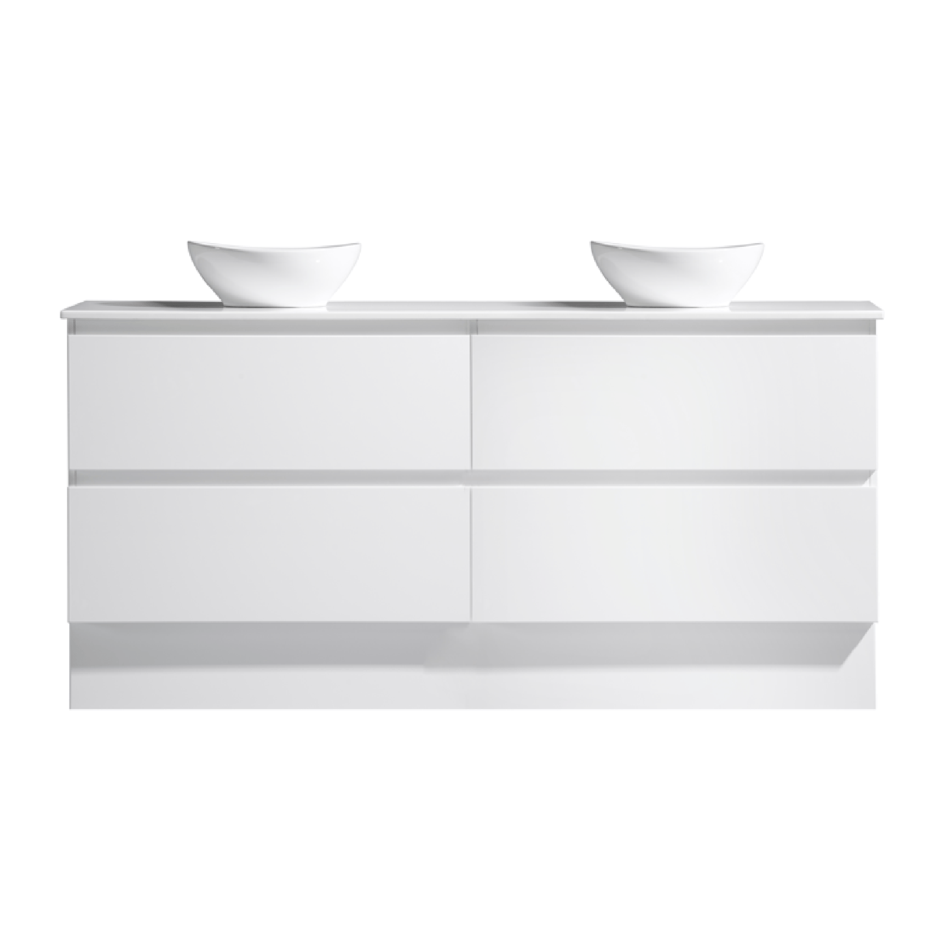 MELA - CLARK 1800 Gloss White Wall Hung Vanity with 4 DrawersVanities – available at Bathroom City Perth