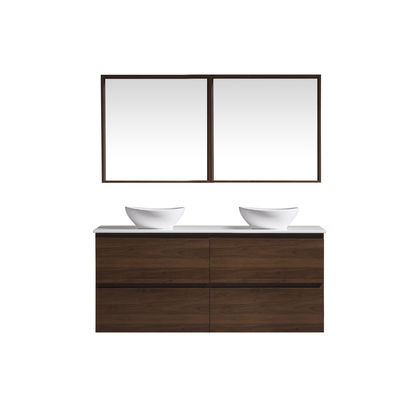 MELA - CLARK 1800 Walnut Wall Hung Vanity with 4 Drawers - Vanities - from our - MELA - supplier–available at Bathroom City Perth