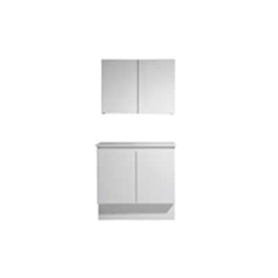 MELA - CLARK 600 Gloss White Wall Hung Vanity with 2 Doors - Vanities - from our - MELA - supplier–available at Bathroom City Perth
