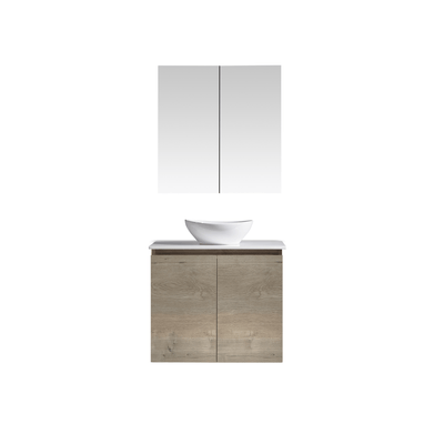 MELA - CLARK 750 Sorrento Oak Wall Hung Vanity with 2 Doors - Vanities - from our - MELA - supplier–available at Bathroom City Perth