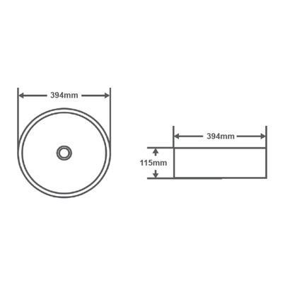 MELA COSTA double above counter vanity basin option set for double vanity installations – available at Bathroom City Perth