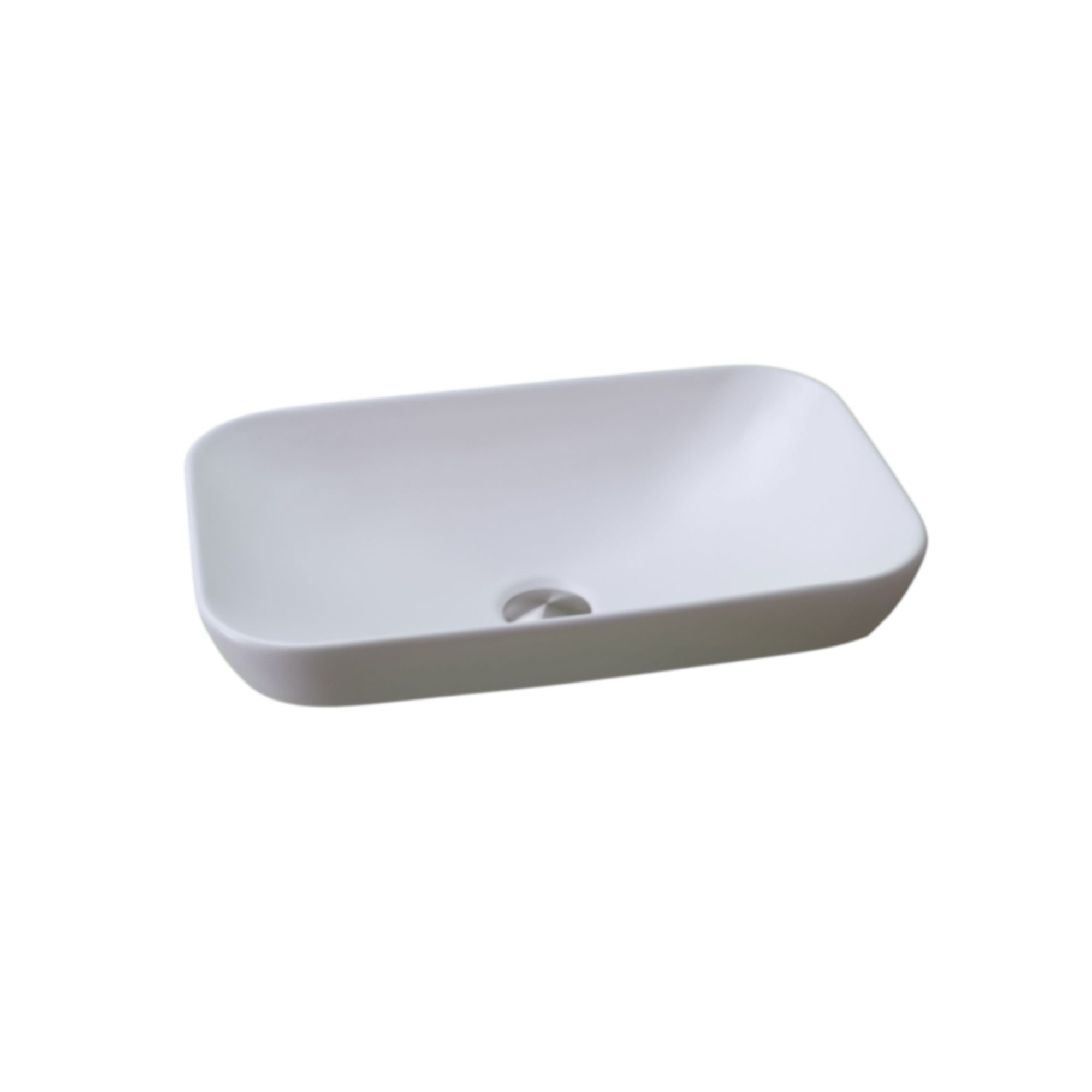 MELA - DEBBA Matt White Half Inset BasinBasins – available at Bathroom City Perth