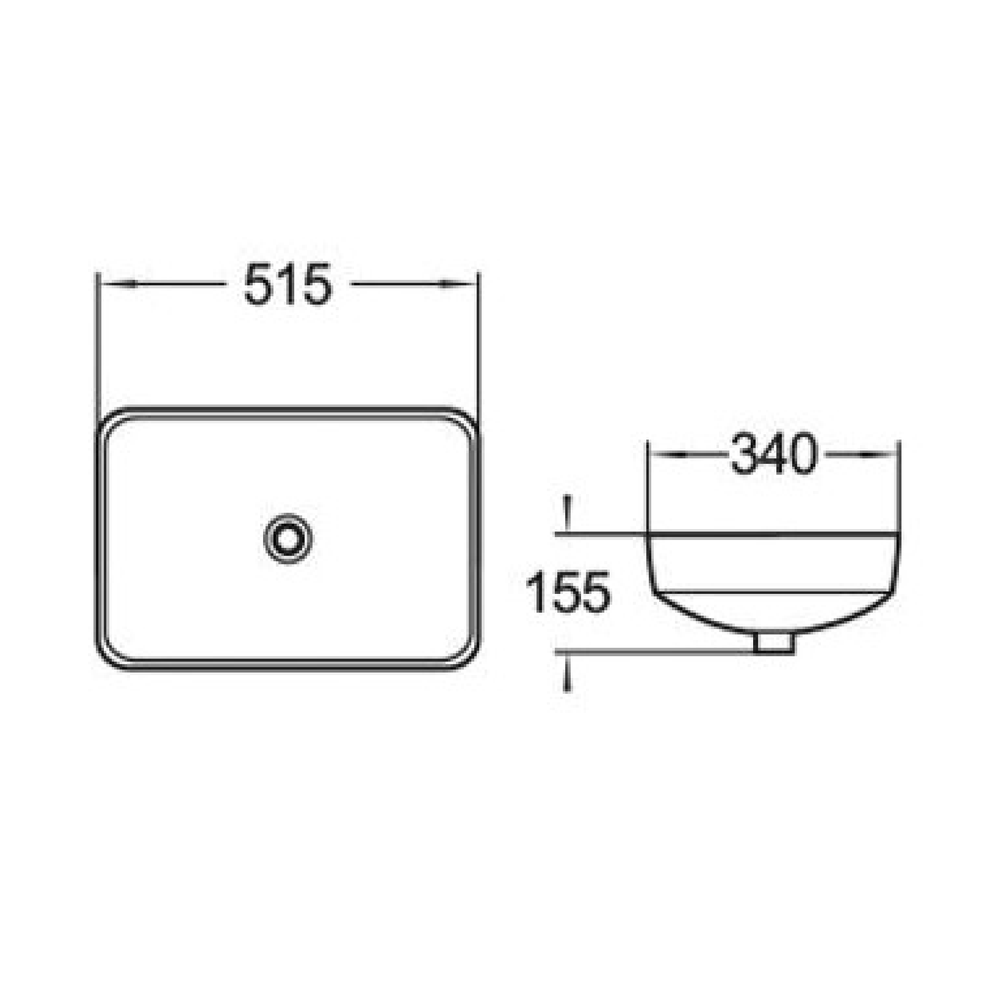 MELA - DEBBA Matt White Half Inset BasinBasins – available at Bathroom City Perth