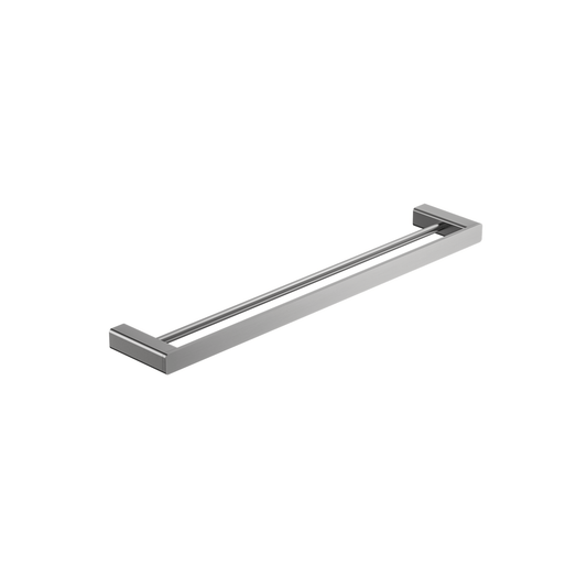 MELA - FLOVA 600 Double Towel Rail Brushed NickelAccessories – available at Bathroom City Perth