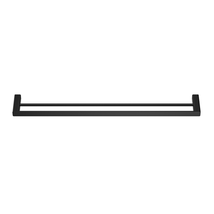 MELA - FLOVA 800 Double Towel Rail BlackAccessories – available at Bathroom City Perth