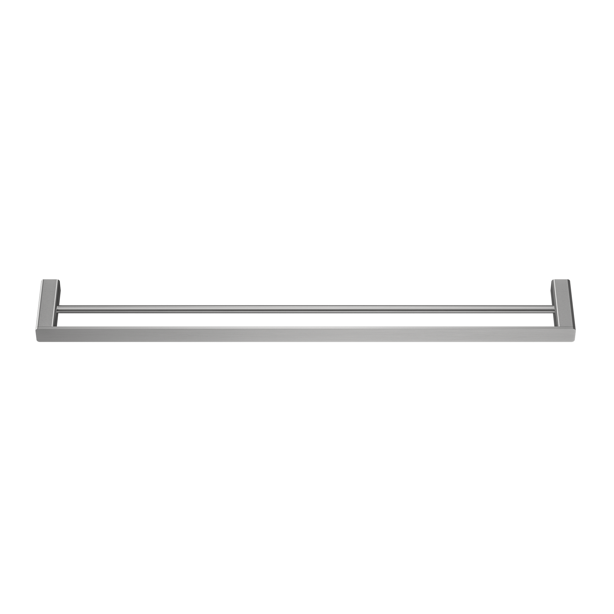 MELA - FLOVA 800 Double Towel Rail Brushed NickelAccessories – available at Bathroom City Perth