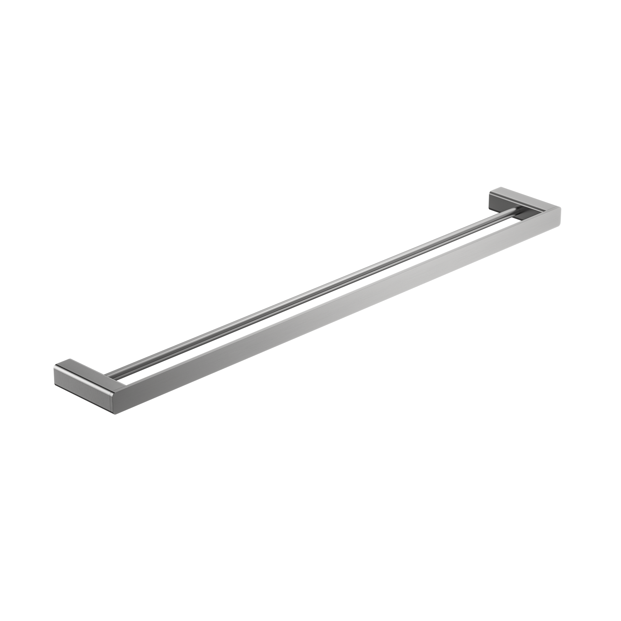 MELA - FLOVA 800 Double Towel Rail Brushed NickelAccessories – available at Bathroom City Perth