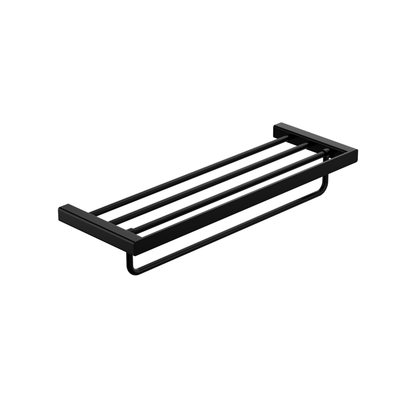 MELA - FLOVA Bath Towel Shelf BlackAccessories – available at Bathroom City Perth