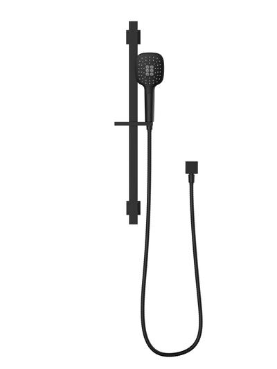 MELA - FLOVA Hand Shower Set with Rail Black - Tapware - from our - MELA - supplier–available at Bathroom City Perth