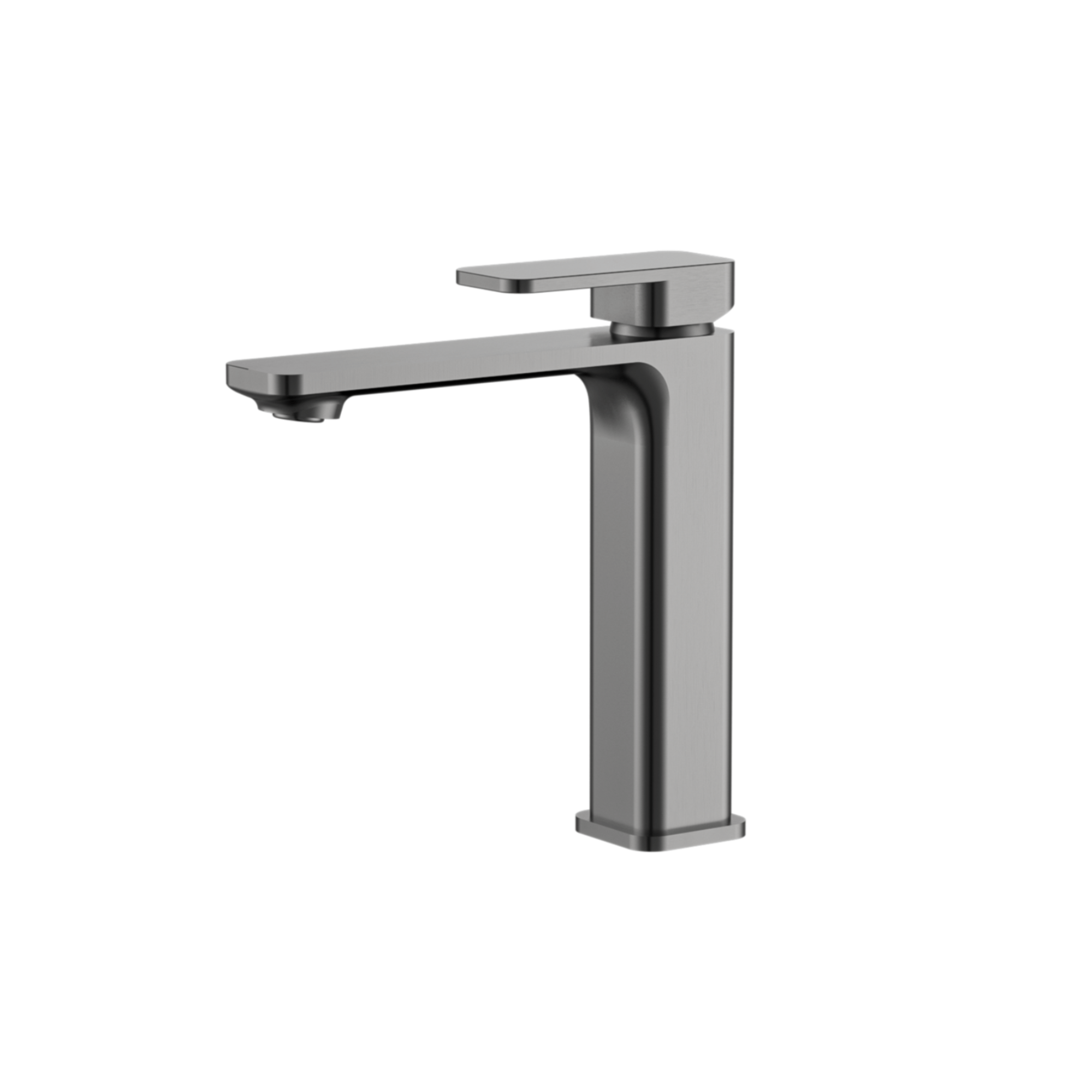 MELA - FLOVA Medium Basin Mixer Brushed NickelTapware – available at Bathroom City Perth
