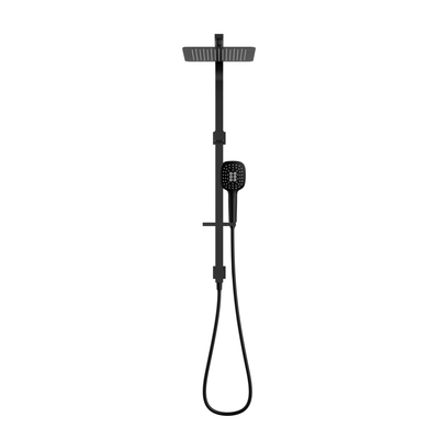 MELA - FLOVA Twin Combo Shower Set with Rail BlackTapware – available at Bathroom City Perth