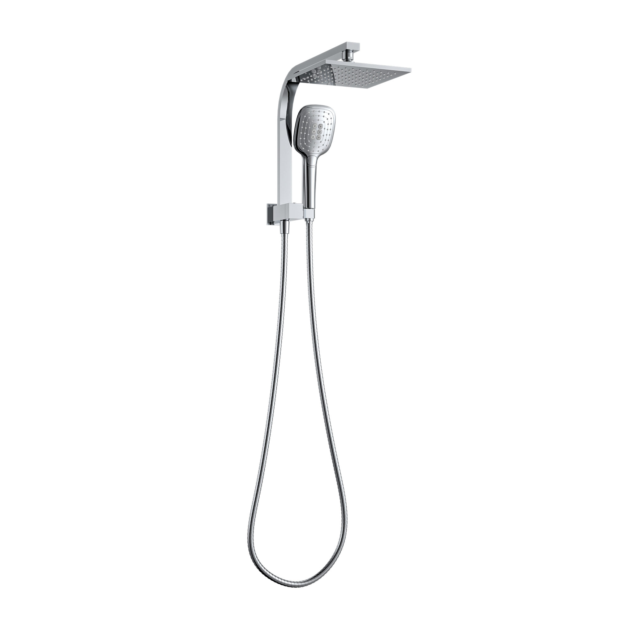 MELA - FLOVA Twin Combo Shower Set without Rail ChromeTapware – available at Bathroom City Perth
