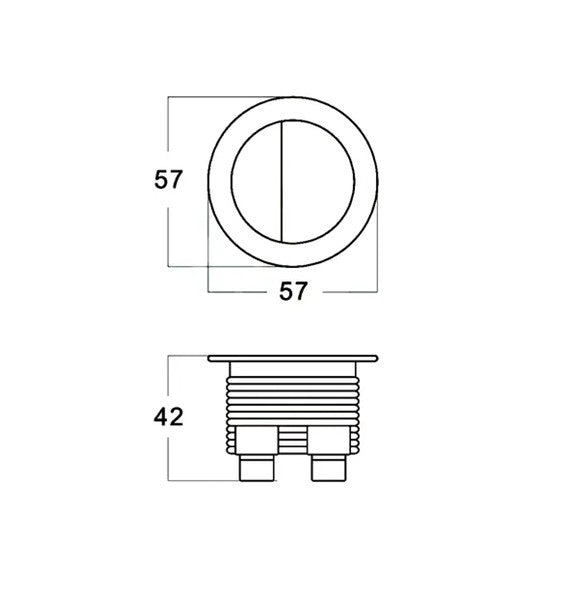 MELA - Flush Button Chrome Toilets Hardware from our MELA supplier – available at Bathroom City Perth