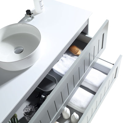 MELA - HAMPTON 1200 Matt Grey Wall Hung Vanity with DrawersVanities – available at Bathroom City Perth