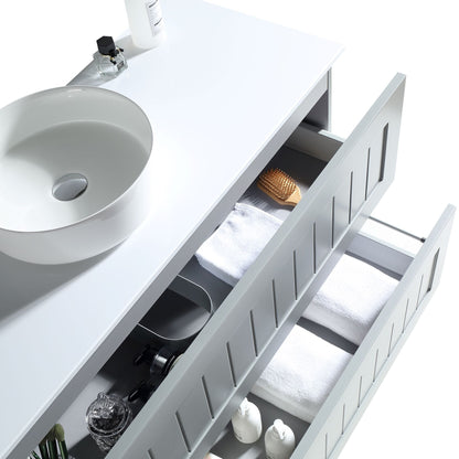 MELA - HAMPTON 1200 Matt Grey Wall Hung Vanity with DrawersVanities – available at Bathroom City Perth