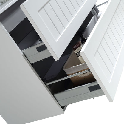 MELA - HAMPTON 1200 Matt White Wall Hung Vanity with DrawersVanities – available at Bathroom City Perth