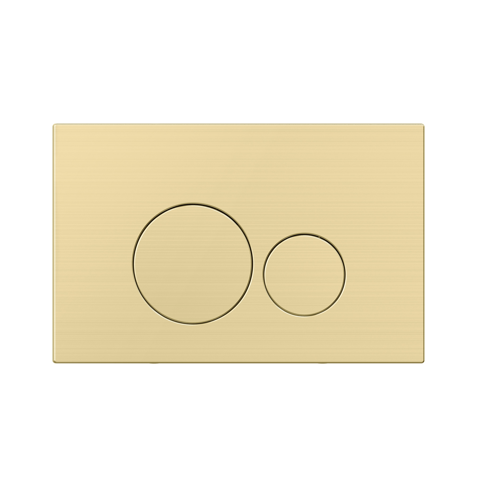 MELA - In Wall Toilet Button Round Brushed BrassToilets – available at Bathroom City Perth