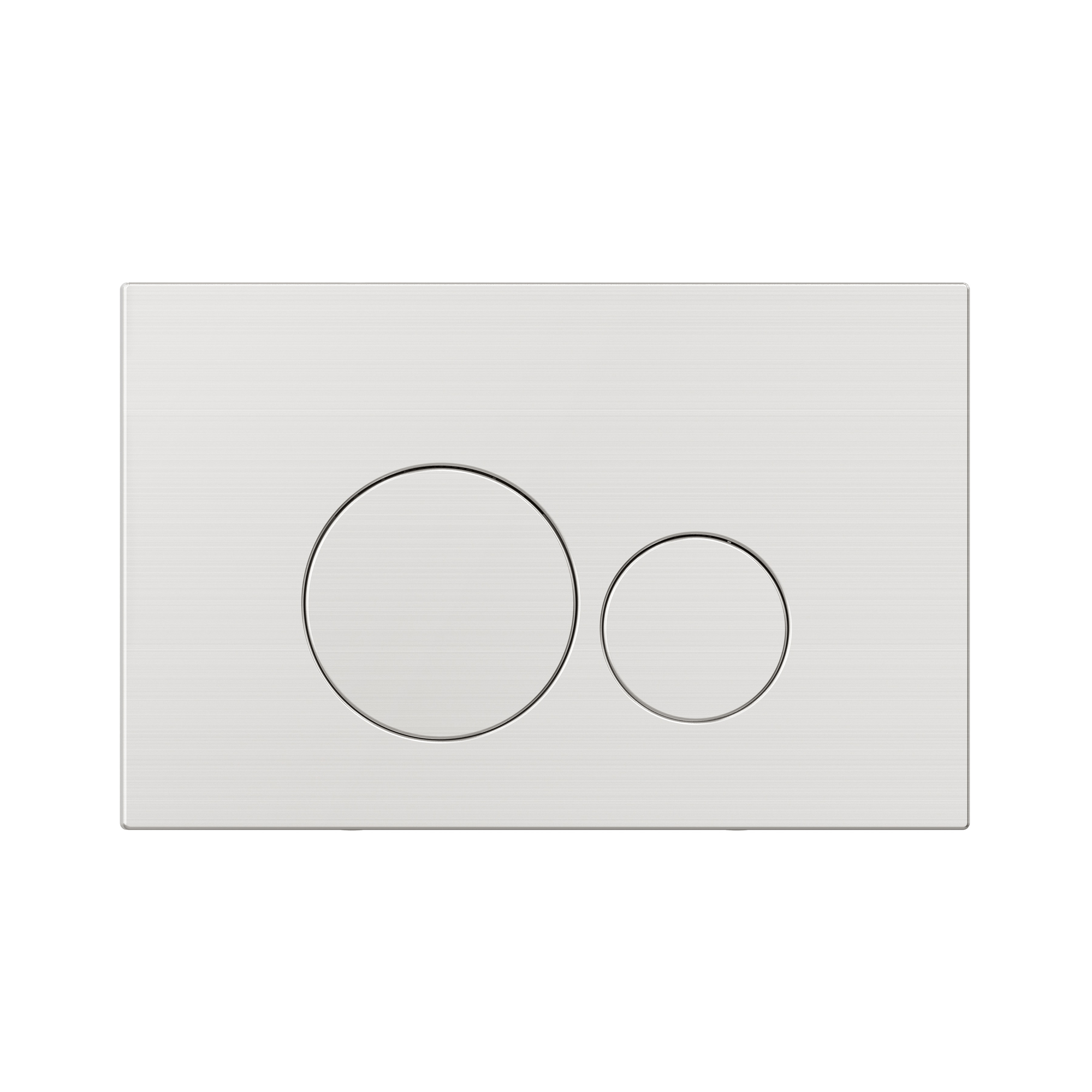 MELA - In Wall Toilet Button Round Brushed NickelToilets – available at Bathroom City Perth
