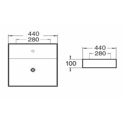 MELA MARCIE 440 above counter vanity basin option set for double vanity installations – available at Bathroom City Perth