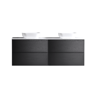 MELA - MILANO 1800 Black Oak Wall Hung Vanity with Drawers - Vanities - from our - MELA - supplier–available at Bathroom City Perth