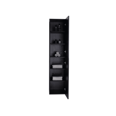 MELA - MILANO 400 Black Oak Wall Hung Tallboy with 2 Doors  from our - MELA - supplier–available at Bathroom City Perth