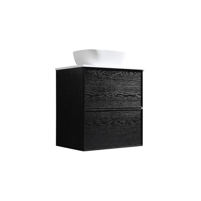 MELA - MILANO 600 Black Oak Wall Hung Vanity with Drawers  from our - MELA - supplier–available at Bathroom City Perth