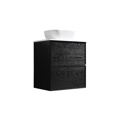 MELA - MILANO 600 Black Oak Wall Hung Vanity with Drawers - Vanities - from our - MELA - supplier–available at Bathroom City Perth