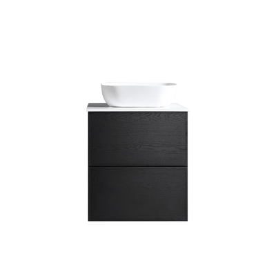 MELA - MILANO 600 Black Oak Wall Hung Vanity with Drawers  from our - MELA - supplier–available at Bathroom City Perth