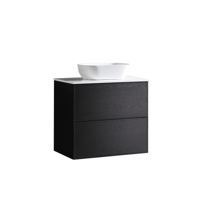MELA - MILANO 750 Black Oak Wall Hung Vanity with Drawers  from our - MELA - supplier–available at Bathroom City Perth