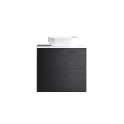 MELA - MILANO 750 Black Oak Wall Hung Vanity with Drawers  from our - MELA - supplier–available at Bathroom City Perth
