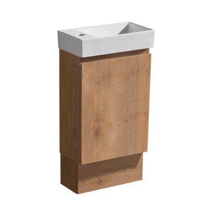 MELA - MOSES 400 Snafell Wall Hung Powder Room Vanity with DoorVanities – available at Bathroom City Perth