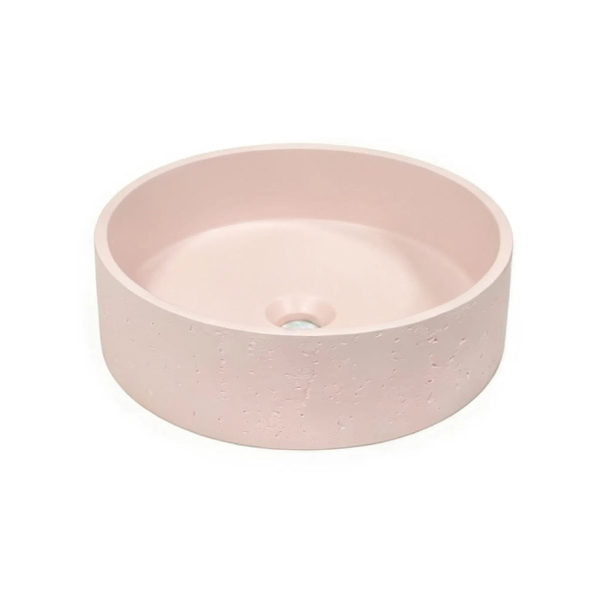MELA - NUDA Pink Above Counter Concrete Basin-Basins-from our-MELA-supplier–available at Bathroom City Perth