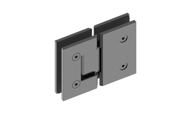 MELA - Option Set Finish Upgrade For Corner Shower Screen Gun Metal Shower Screen Hardware from our MELA supplier – available at Bathroom City Perth