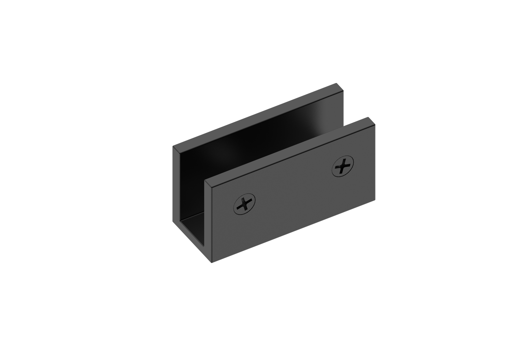 MELA - Option Set for Shower Panel U Brackets Black x3 Shower Screen Hardware from our MELA supplier – available at Bathroom City Perth