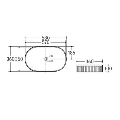 MELA - OVALI Above Counter BasinBasins – available at Bathroom City Perth