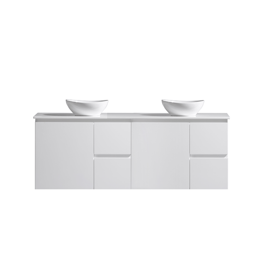 MELA - PADDY 1800 Gloss White Wall Hung Vanity with Door & Drawers - Vanities - from our - MELA - supplier–available at Bathroom City Perth