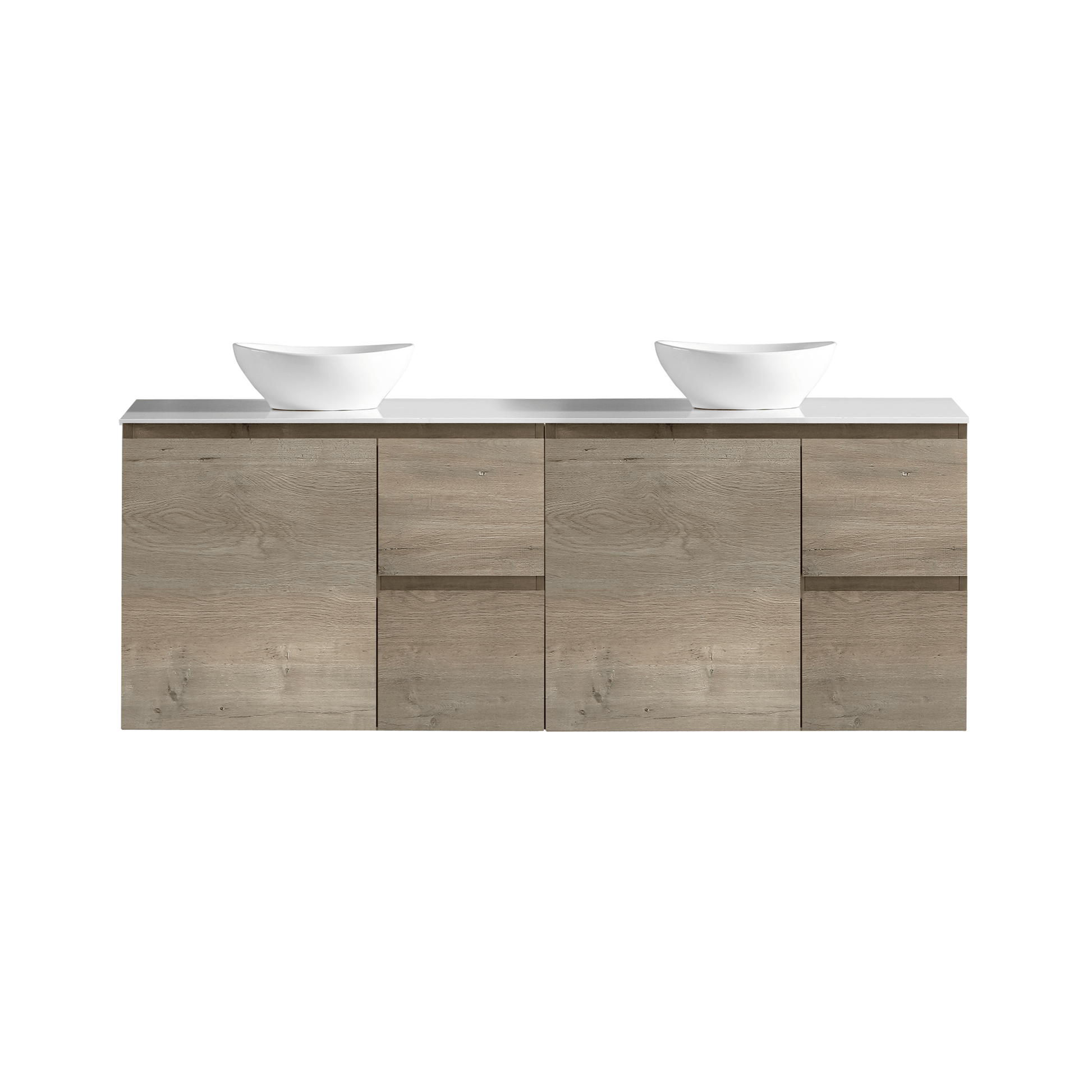 MELA - PADDY 1800 Sorrento Oak Wall Hung Vanity with Door & Drawers - Vanities - from our - MELA - supplier–available at Bathroom City Perth