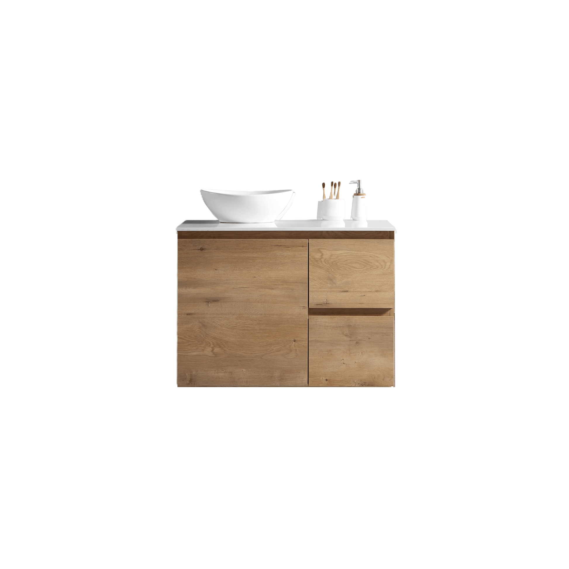 MELA - PADDY 900 Snafell Wall Hung Vanity with Door & Drawers - Vanities - from our - MELA - supplier–available at Bathroom City Perth
