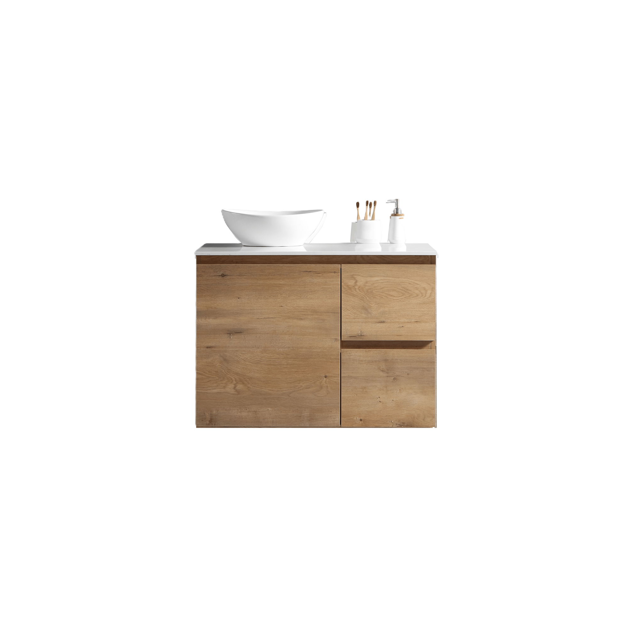 MELA - PADDY 900 Snafell Wall Hung Vanity with Door & Drawers - Vanities - from our - MELA - supplier–available at Bathroom City Perth