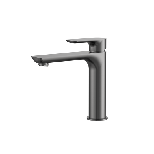 MELA - PALCO Medium Basin Mixer Brushed NickelTapware – available at Bathroom City Perth