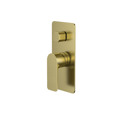 MELA - PALCO Shower/Bath Wall Mixer Diverter Brushed Brass Tapware – available at Bathroom City Perth