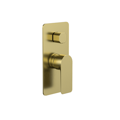 MELA - PALCO Shower/Bath Wall Mixer Diverter Brushed Brass Tapware – available at Bathroom City Perth