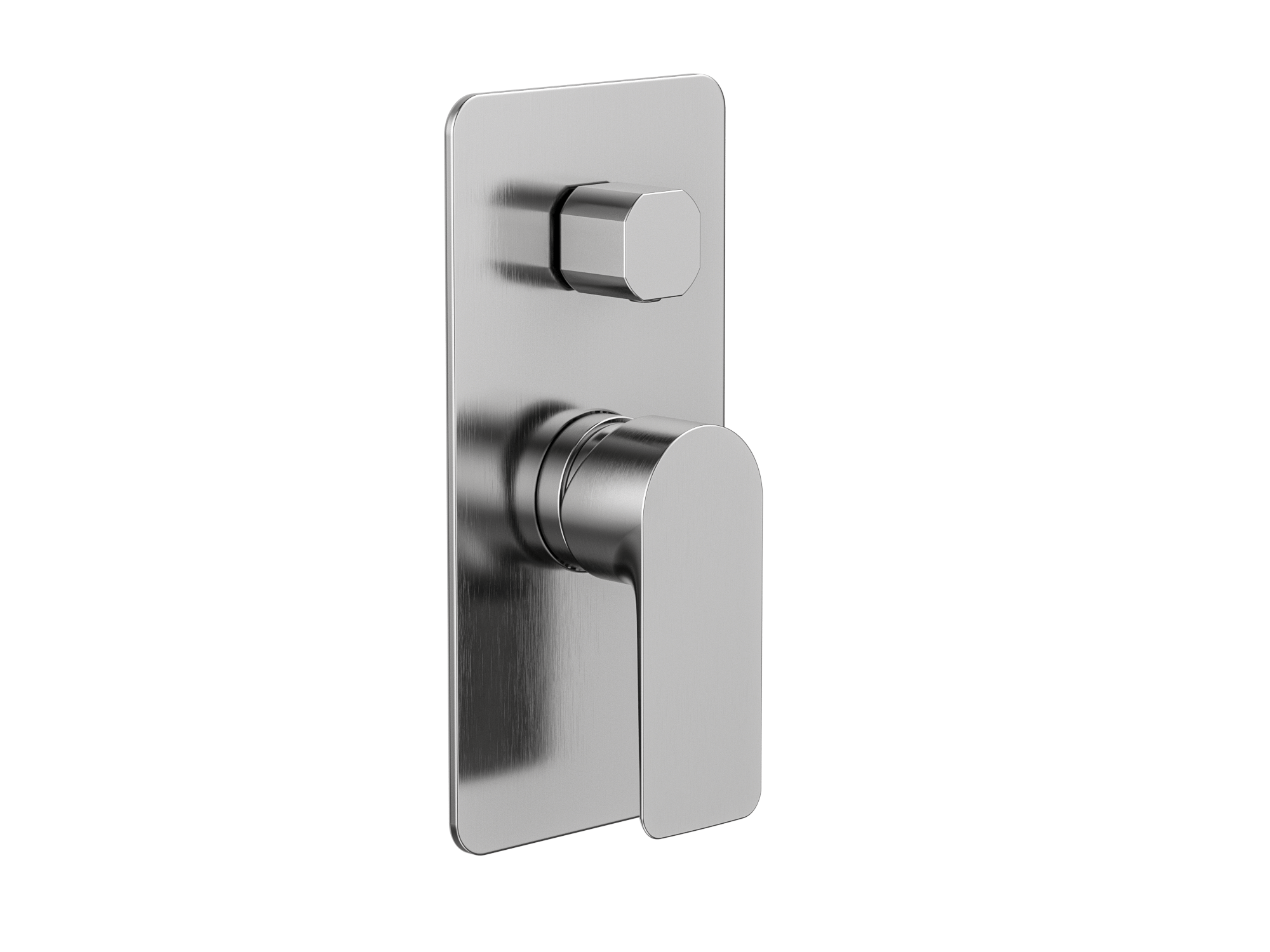 MELA - PALCO Shower/Bath Wall Mixer with Diverter Brushed Nickel - Tapware - from our - MELA - supplier–available at Bathroom City Perth