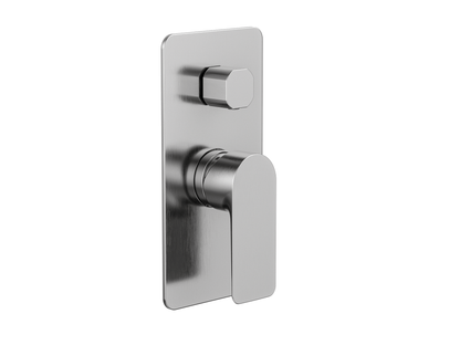 MELA - PALCO Shower/Bath Wall Mixer with Diverter Brushed Nickel - Tapware - from our - MELA - supplier–available at Bathroom City Perth