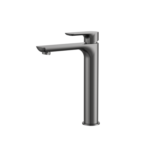 MELA - PALCO Tall Basin Mixer Brushed NickelTapware – available at Bathroom City Perth