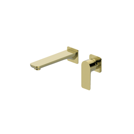 MELA - PALCO Wall Spout and Wall Mixer Set Brushed BrassTapware – available at Bathroom City Perth